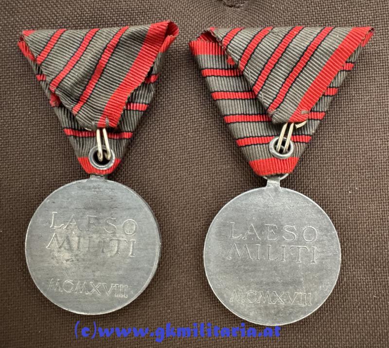 6er Satz Verwundetenmedaille Kaiser Karl I. - MINT!