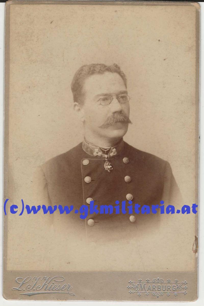 Portrait k.u.k. Beamter mit TIROLER ADELSMATRIKEL!! - KAB-Foto !