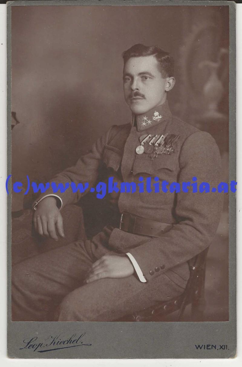 Portrait k.u.k.  Unteroffizier MG-Abteilung mit Orden! - I.WK!!