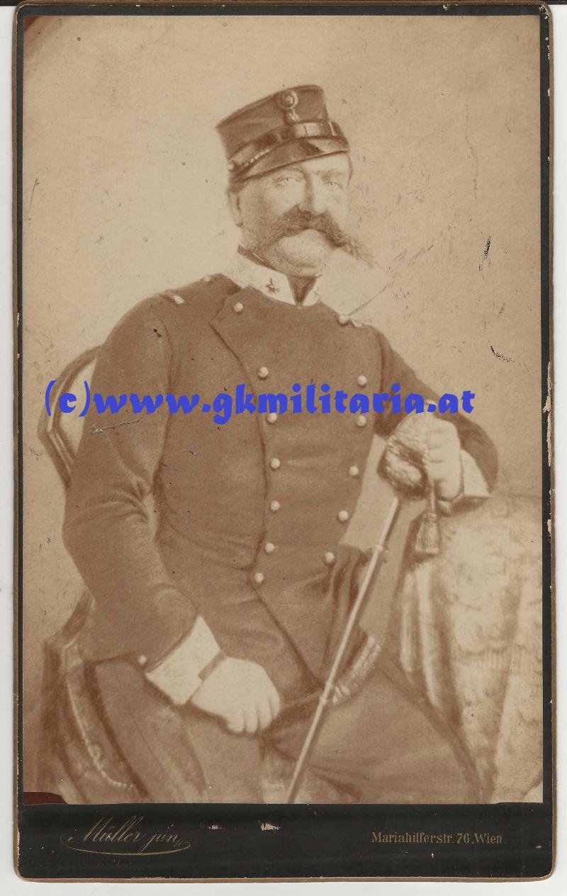 Portrait k.u.k. Offizier Ulane um 1850/60! - KAB-Foto!