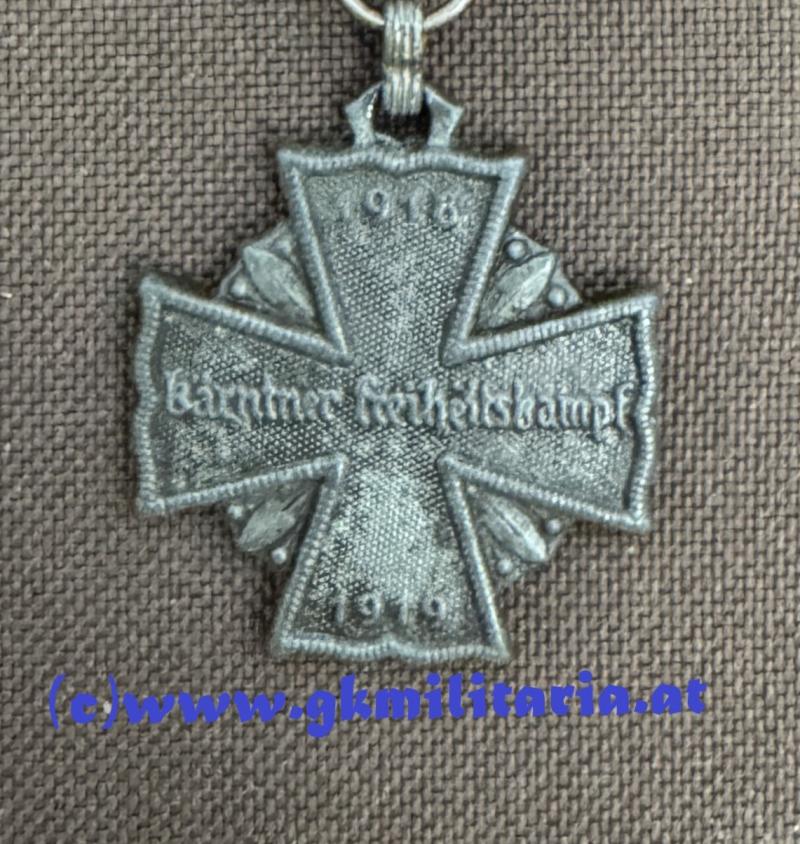 Allgemeines Kärntner Kreuz für Tapferkeit !! - Kärntner Abwehrkampf 1919 !!