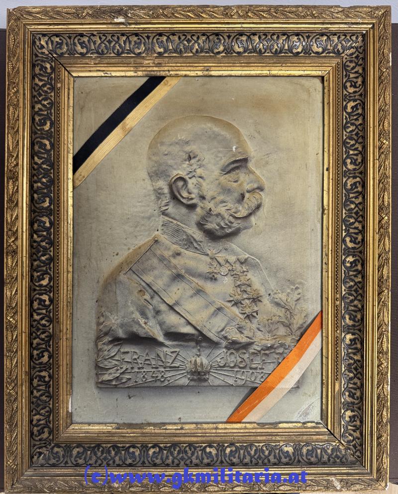 k.u.k. Relief Kaiser Franz Joseph I. zum 60-jährigen Regierungsjubiläum 1848-1908!!