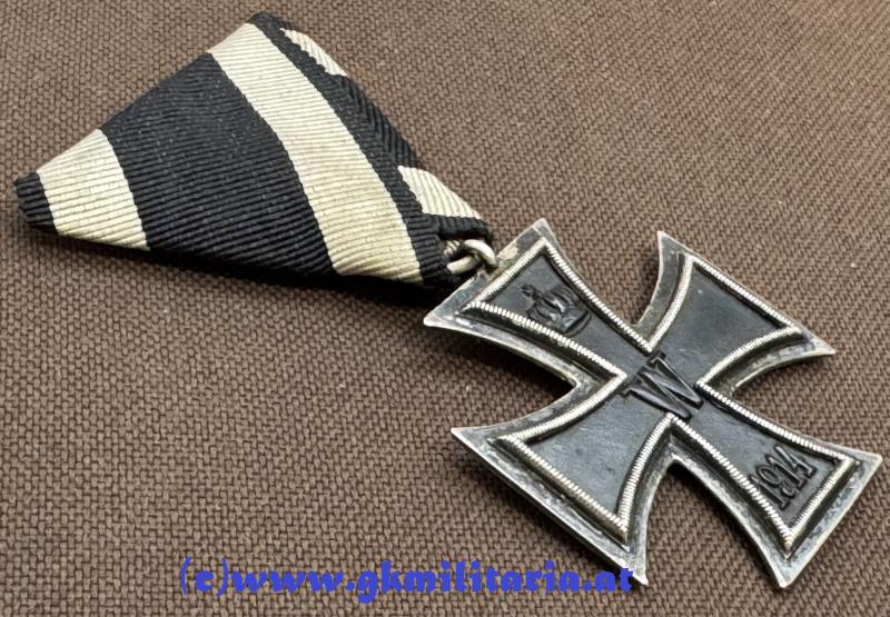 Preussisches Eisernes Kreuz 2. Klasse 1914 !! Österr. Trageweise!