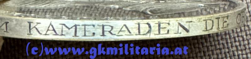 k.u.k. Silberne Tapferkeitsmedaille 1. Klasse Kaiser Franz Joseph I. - mit Widmung Luftfahrtruppe!!