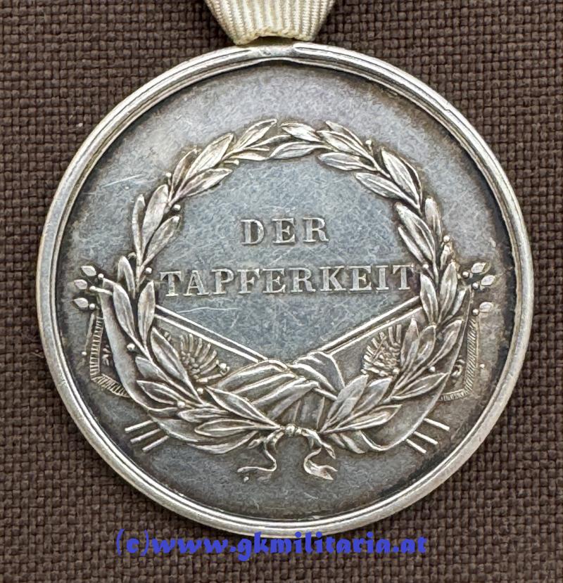 k.u.k. Silberne Tapferkeitsmedaille 1. Klasse Kaiser Franz Joseph I. - mit Widmung Luftfahrtruppe!!