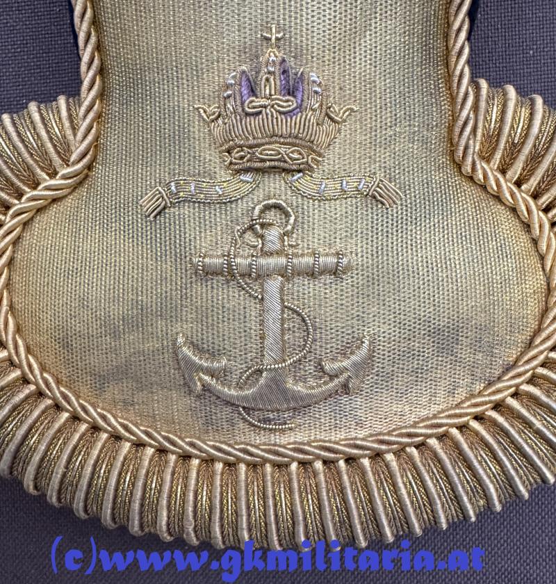 Paar Epauletten für Seefähnrich, Seekadetten oder Seeaspiranten der k. u. k. Kriegsmarine!!