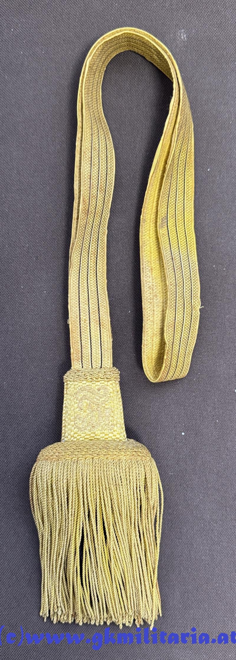 k.u.k. Portepee Säbel Kaiser Franz Joseph I. !