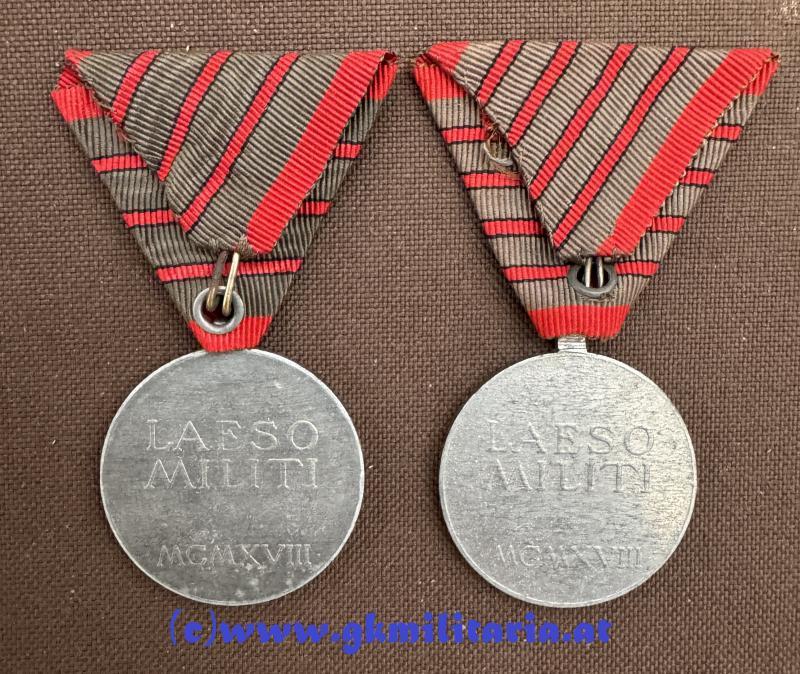 6er Satz Verwundetenmedaille Kaiser Karl I. !!