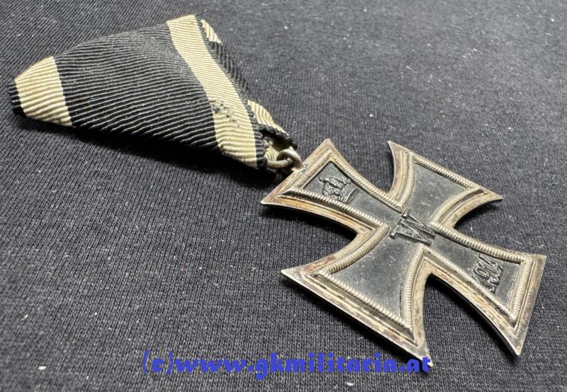Preussisches Eisernes Kreuz 2. Klasse 1914 !! Österr. Trageweise!