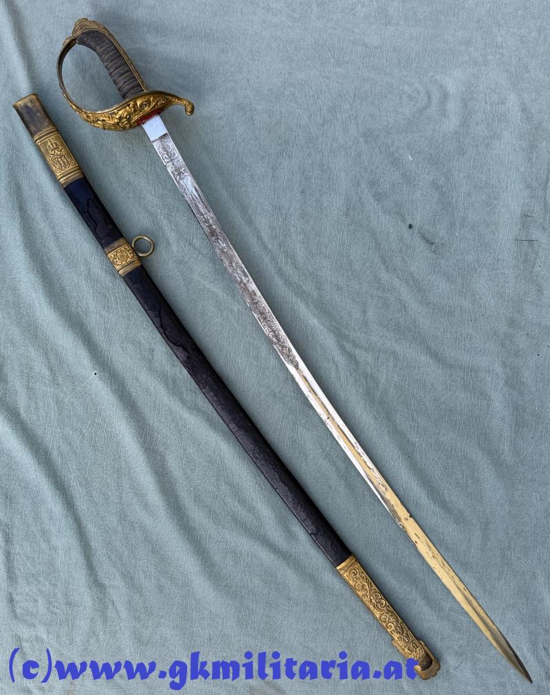 k.u.k. Beamtensäbel M1889 mit Klingenätzung!!