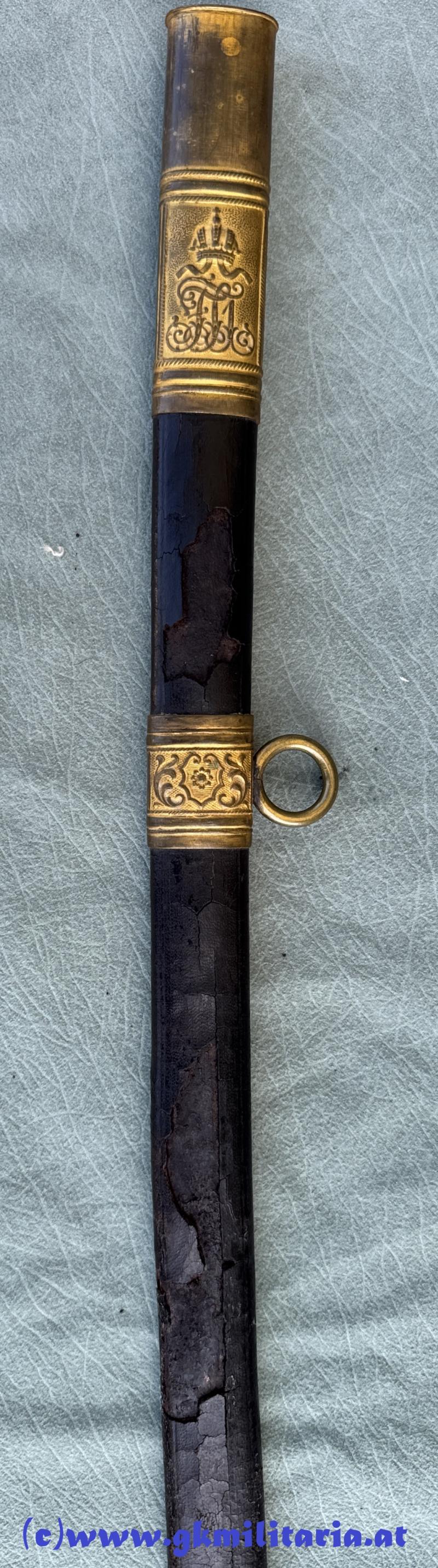 k.u.k. Beamtensäbel M1889 mit Klingenätzung!!