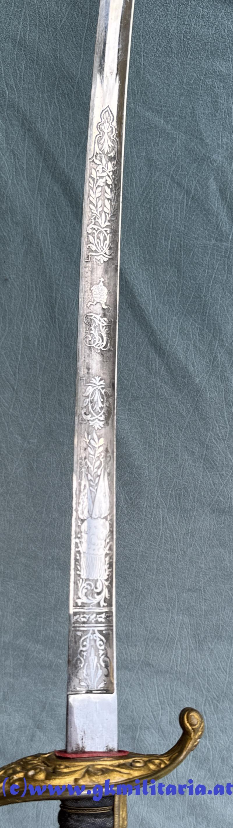 k.u.k. Beamtensäbel M1889 mit Klingenätzung!!