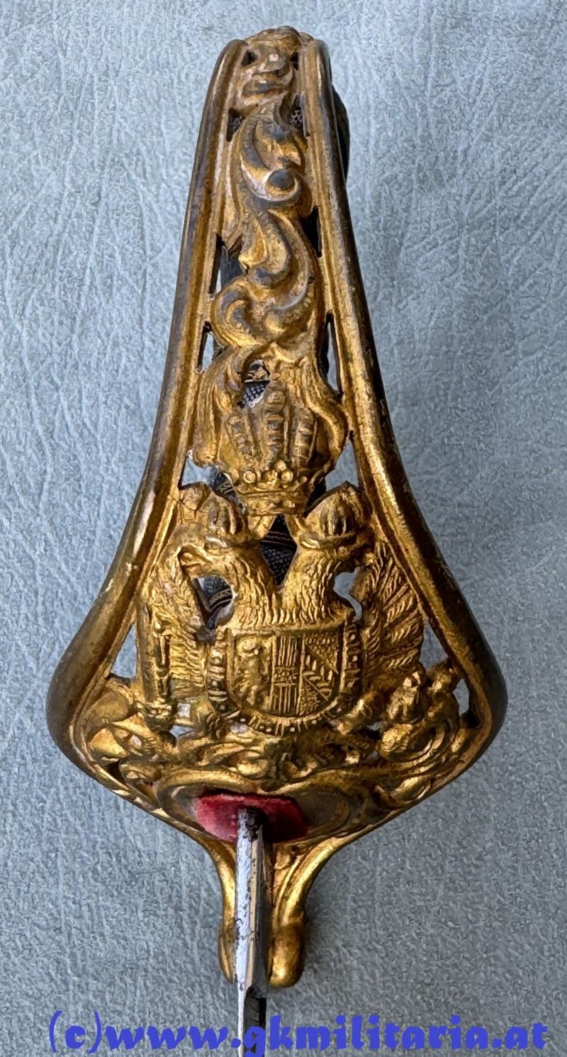 k.u.k. Beamtensäbel M1889 mit Klingenätzung!!