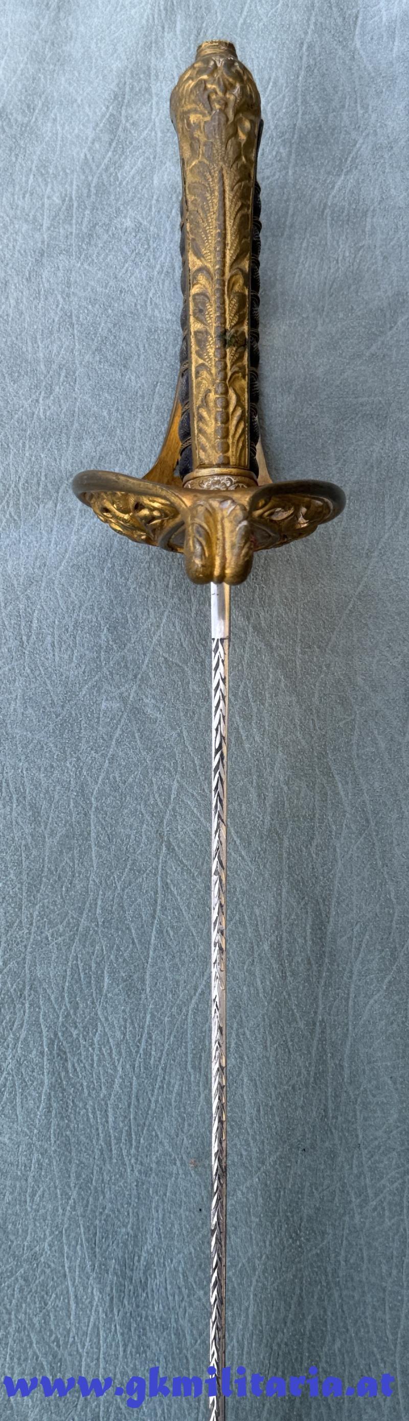 k.u.k. Beamtensäbel M1889 mit Klingenätzung!!