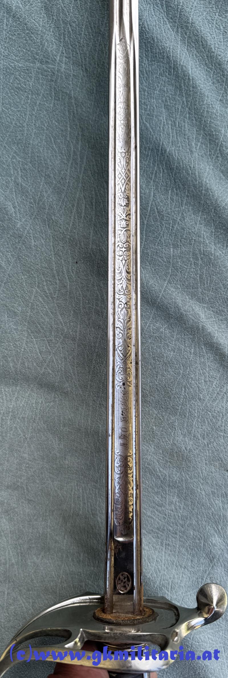 Frankreich, Infanterie Offiziers Säbel Modell 1882 !!