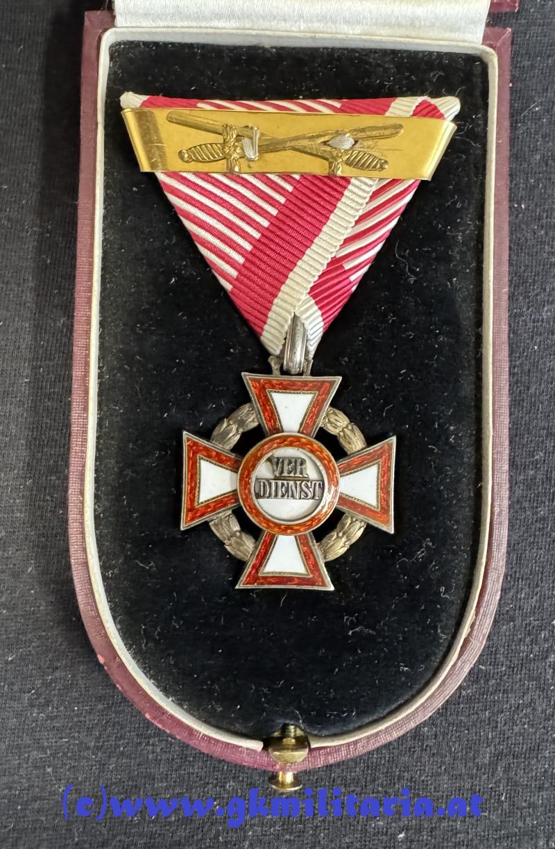 k.u.k. Militärverdienstkreuz 3. Klasse mit KD und WH-Spange im Etui!
