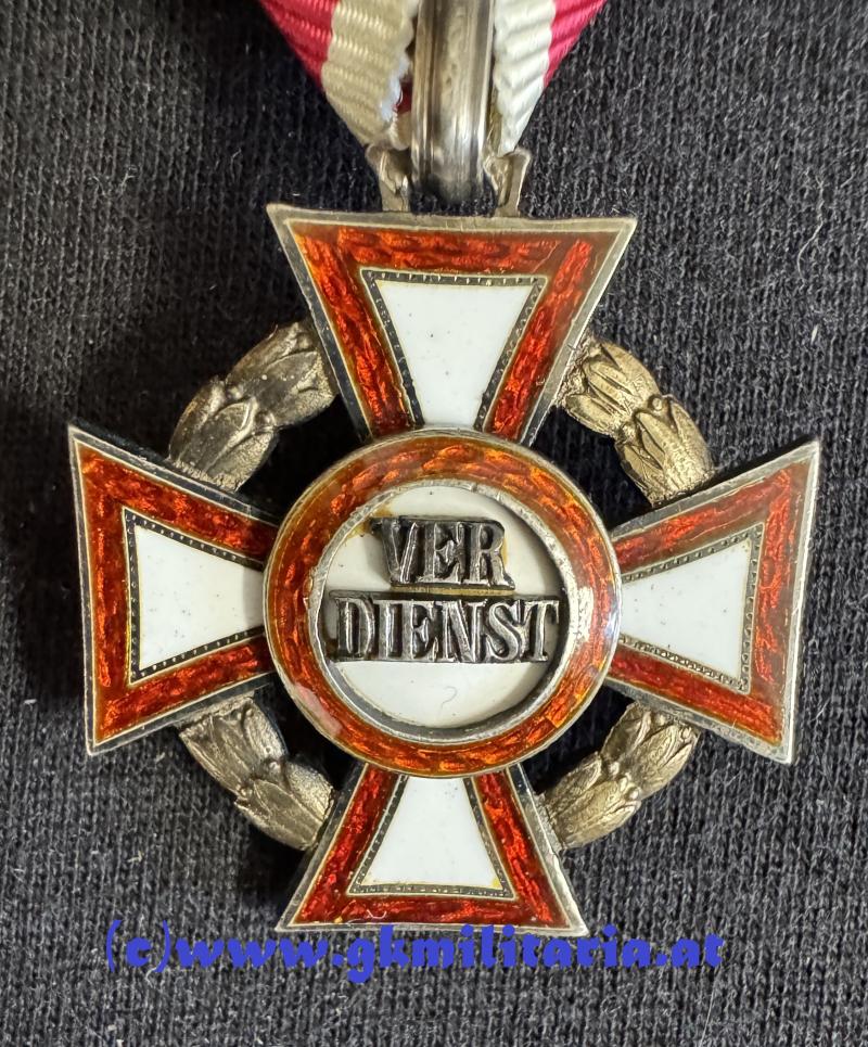 k.u.k. Militärverdienstkreuz 3. Klasse mit KD und WH-Spange im Etui!