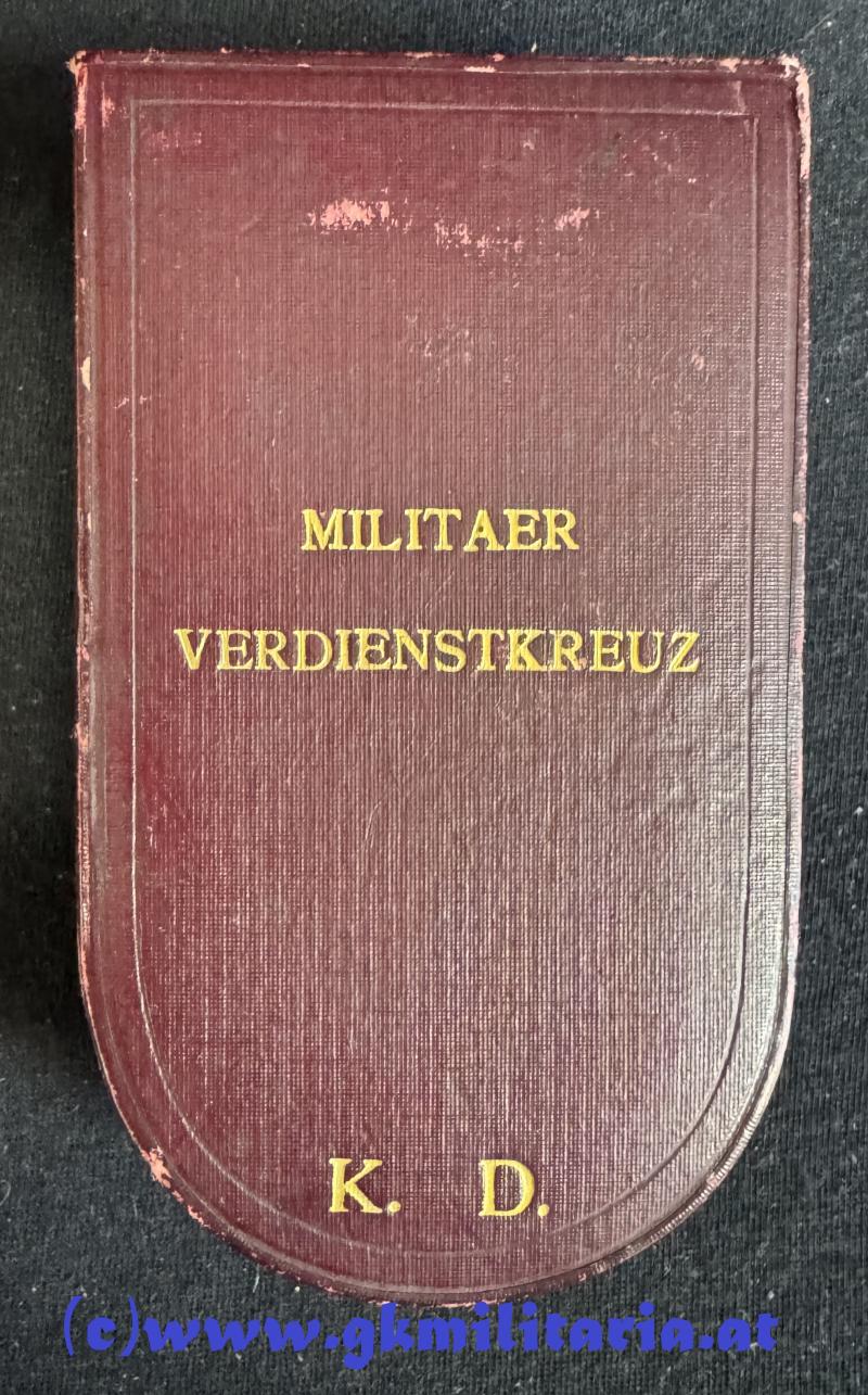 k.u.k. Militärverdienstkreuz 3. Klasse mit KD und WH-Spange im Etui!