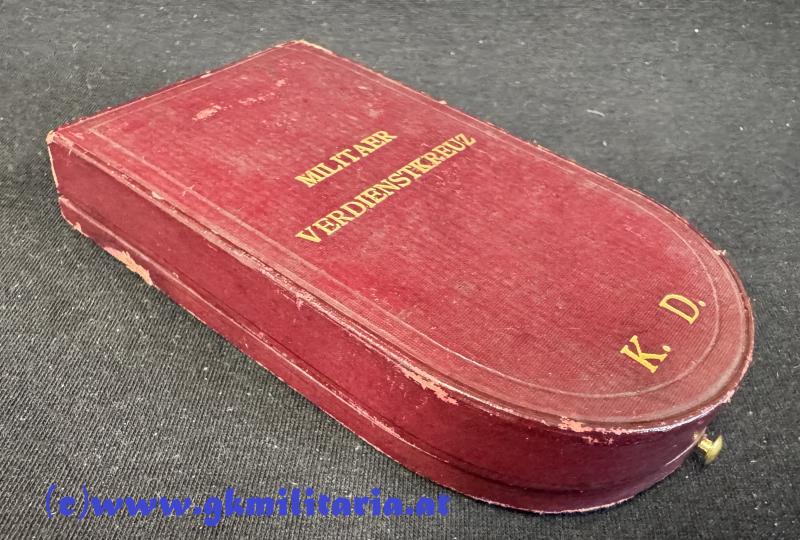 k.u.k. Militärverdienstkreuz 3. Klasse mit KD und WH-Spange im Etui!