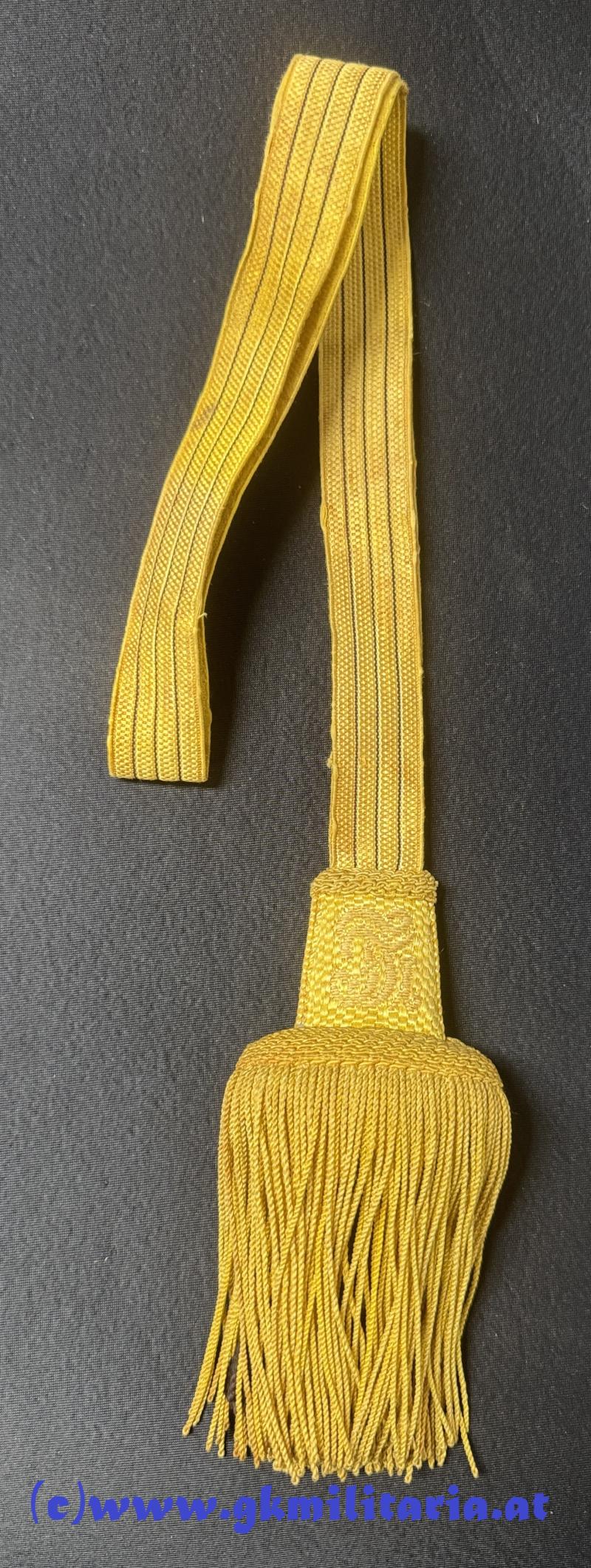 k.u.k. Portepee Säbel Unteroffiziere Kaiser Franz Josef I. !!