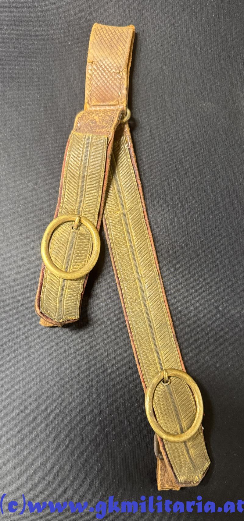 k.u.k. Säbel-Gehänge für Offiziere!