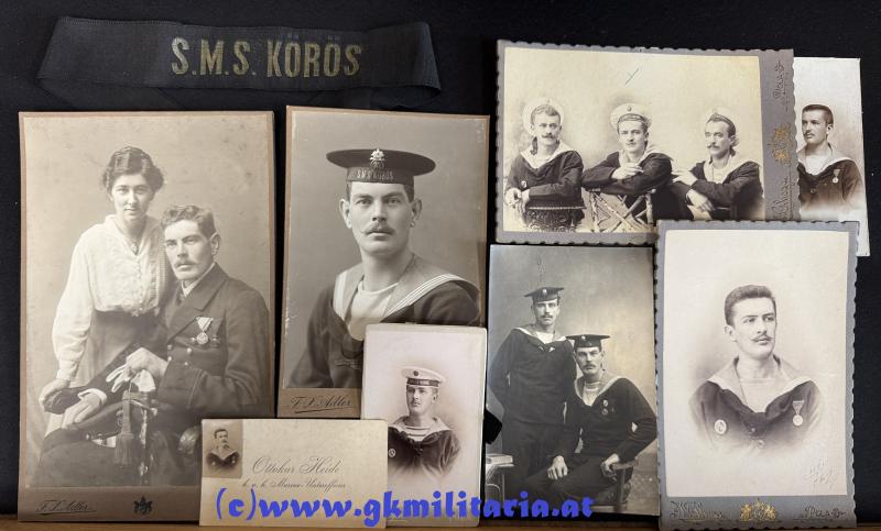 k.u.k. Kriegsmarine Nachlass Uoffz. Ottokar Heide S.M.S. KÖROS Donaumonitor!!