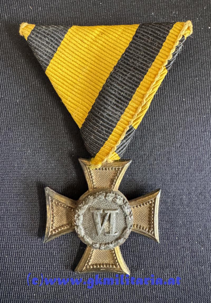 k.u.k. Militärdienstzeichen Mannschaft/Uoffz. VI Jahre!