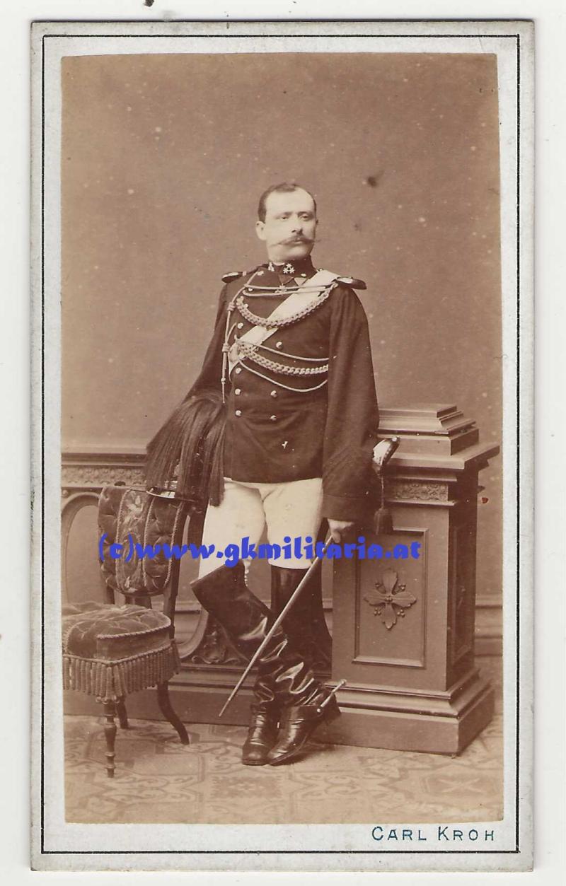 Portrait k.u.k. Leibgarde-Reitereskadron - CdV-Foto 1870/80!!
