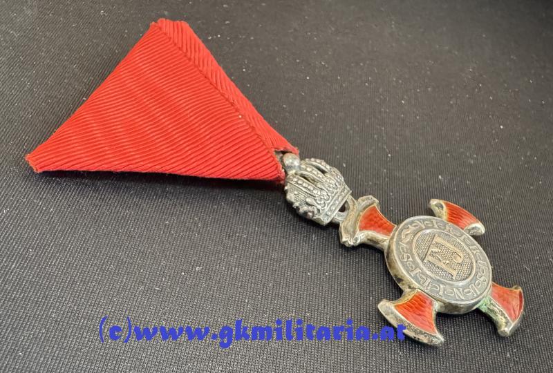 k.u.k. Silbernes Verdienstkreuz mit Krone !!