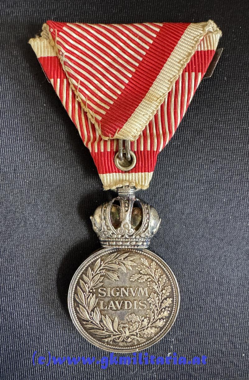 k.u.k. Silberne Militärverdienstmedaille Kaiser Franz Joseph I. mit Wiederholungsspange - TOP!