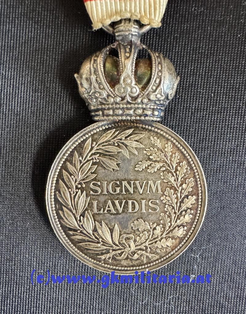 k.u.k. Silberne Militärverdienstmedaille Kaiser Franz Joseph I. mit Wiederholungsspange - TOP!