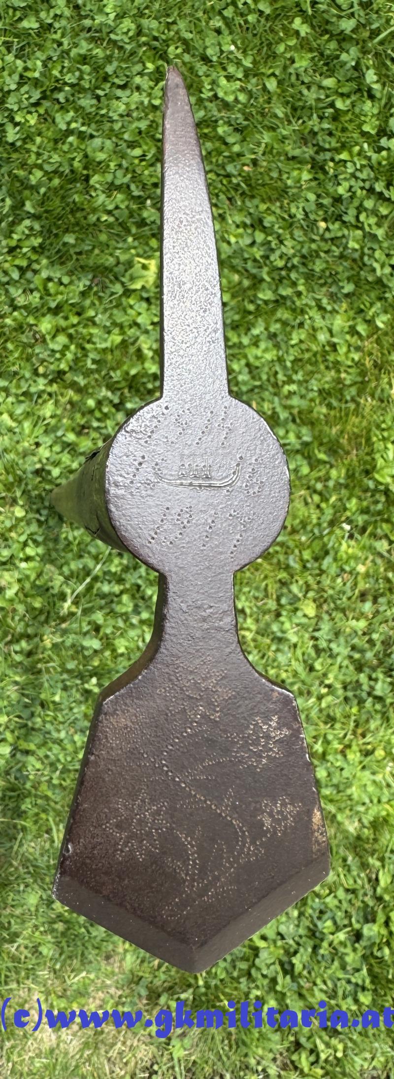 k.u.k. Eispickel (Gehstock) für Offiziere mit Widmung!!