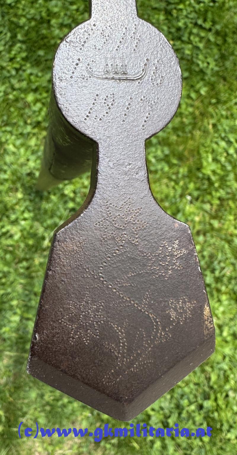 k.u.k. Eispickel (Gehstock) für Offiziere mit Widmung!!