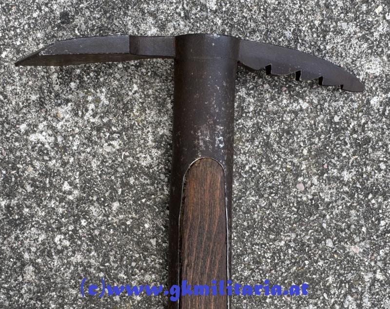 k.u.k. Eispickel (Gehstock) für Offiziere mit Widmung!!