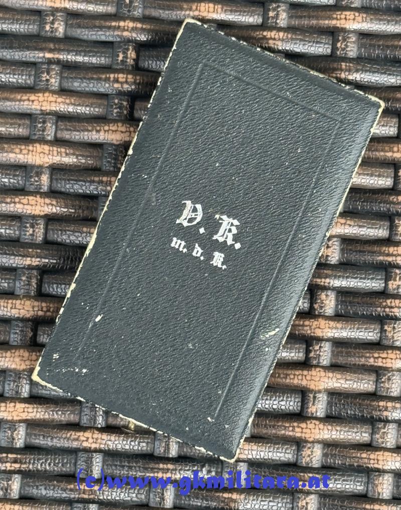 k.u.k. Etui Silbernes Verdienstkreuz m. Krone - Bergmann, Wien!