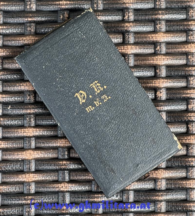 k.u.k. Etui Goldenes Verdienstkreuz m. Krone - Bergmann, Wien!