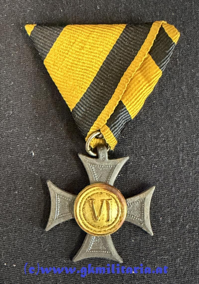 k.u.k. Militärdienstzeichen Mannschaft/Uoffz. VI Jahre!