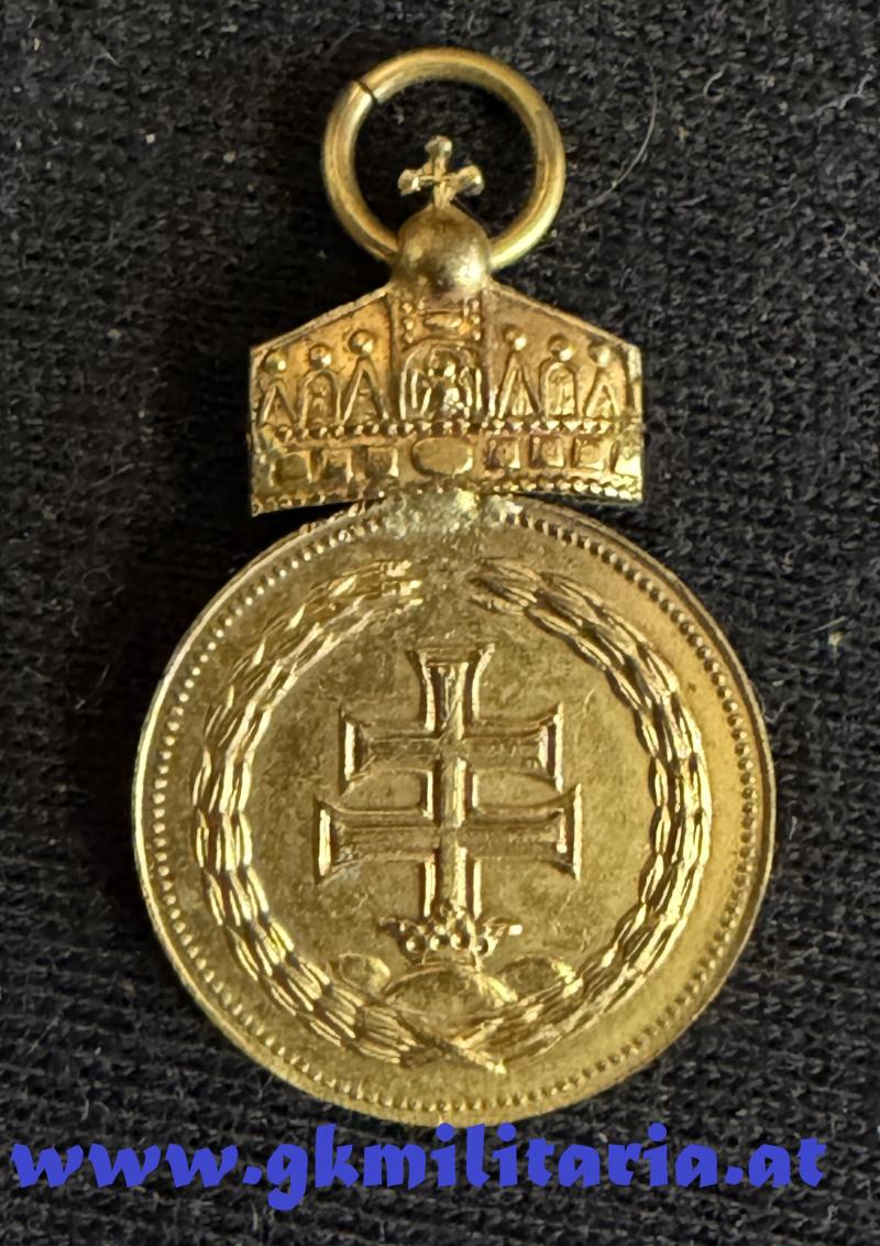 Ungarische Militär-Verdienstmedaille in Bronze im Jahr 1922!! - MINIATUR!!