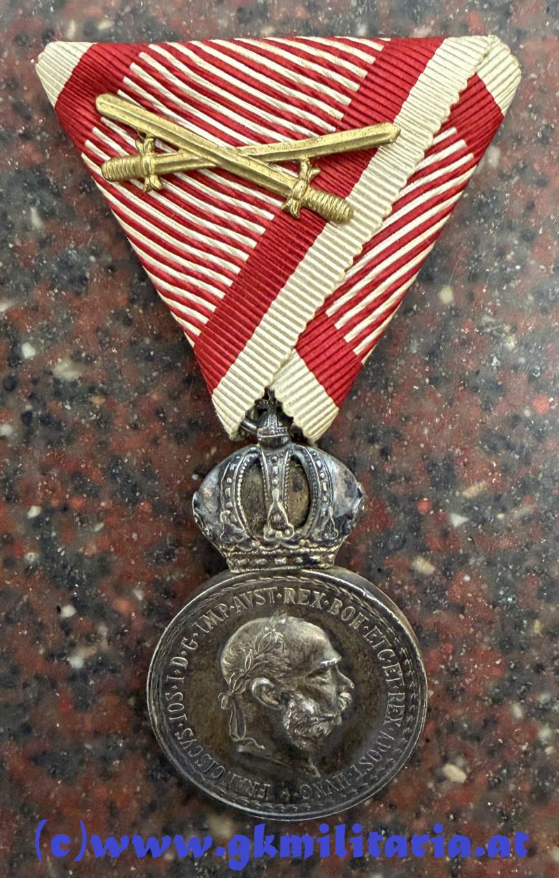 k,u,k. Silberne Militärverdienstmedaille Kaiser Franz Josef I.