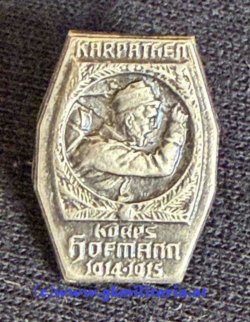 k.u.k. Kappenabzeichen Korps Hofmann Karpathen 1914-1915  - MINIATUR!!