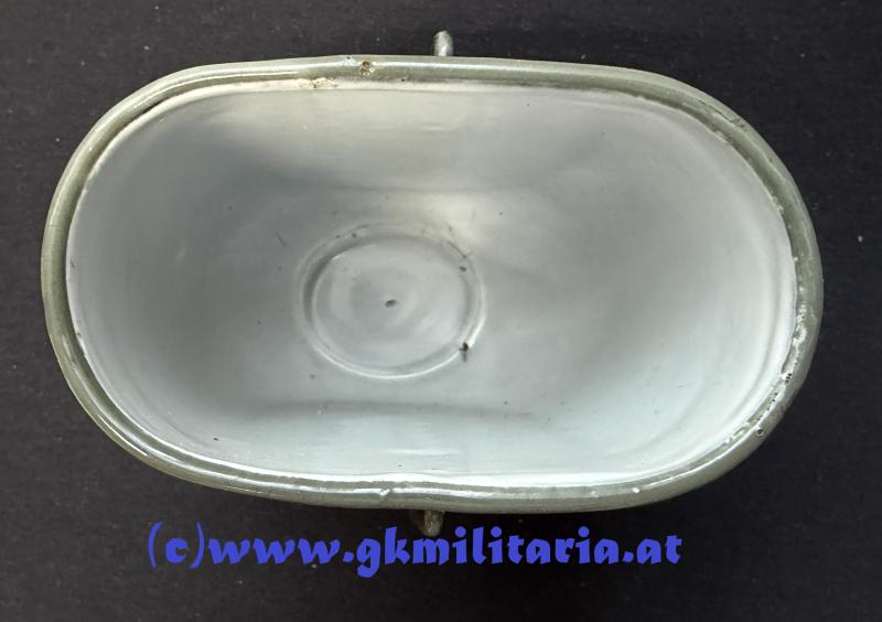 k.u.k. Feldflasche mit Becher u. Leinensack! - MINT!