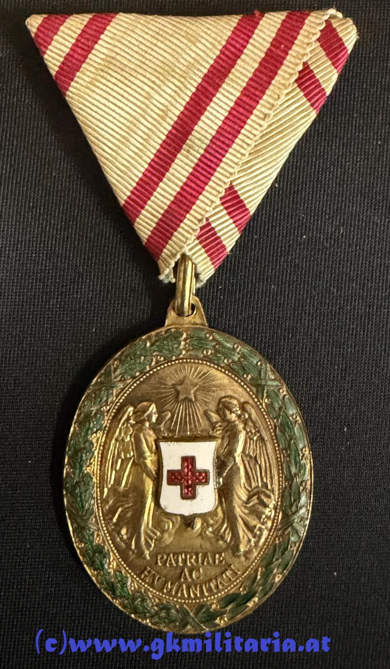 k.u.k. Bronzene Ehrenmedaille Rotes Kreuz mit KD !!