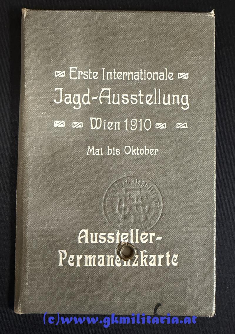 k.u.k. Ausweis: Austeller-Permanenzkarte 