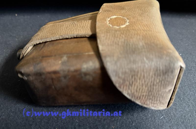 k.u.k. Patronentasche zum Karabiner M95 - MD-Stempel und Einheitsstempel Infanterie-Regiment Nr. 14 St. Pölten!!