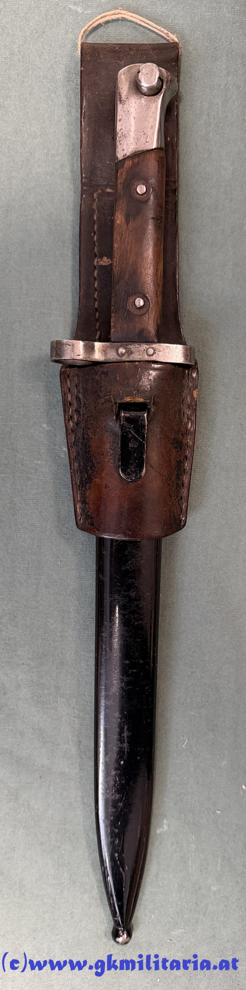 k.u.k. Bajonett Mannschaft  M1890/95!! - Übergangstyp!! - ungarische Abnahme!!