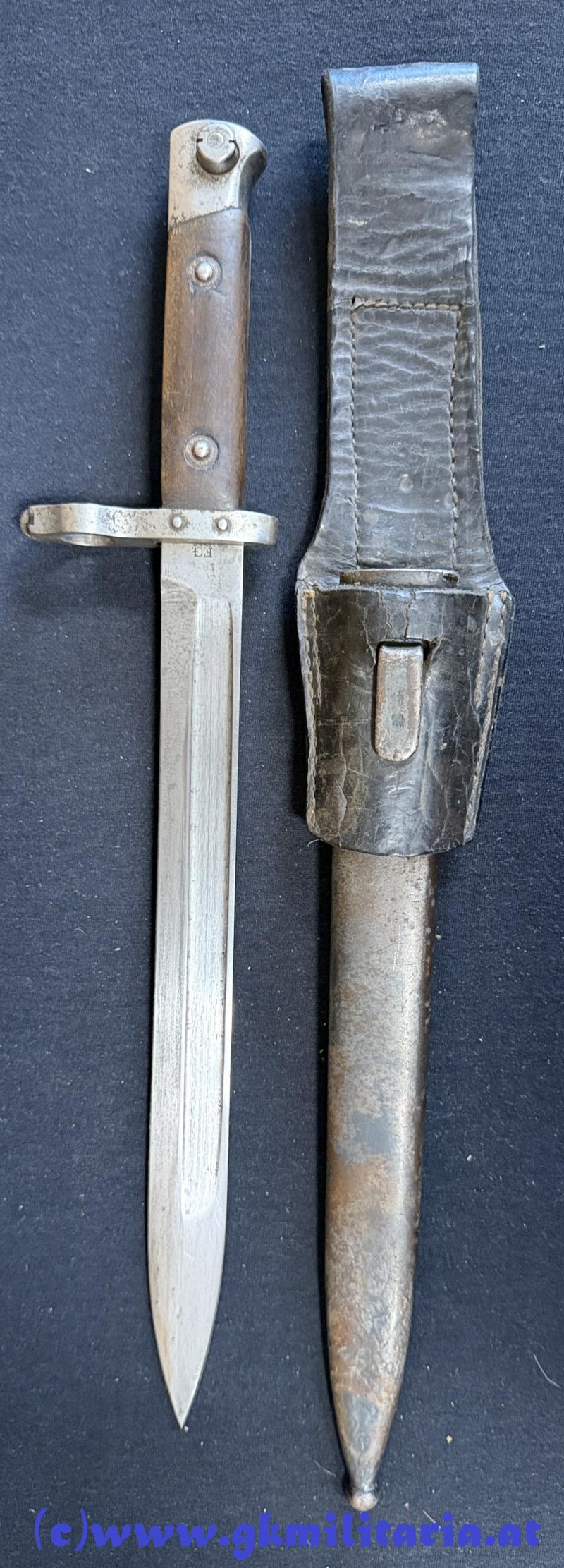 k.u.k. Bajonett M95 Mannschaft - Hilfskorn u. ungarische Abnahme!!