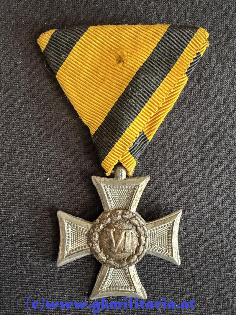 k.u.k. Militärdienstzeichen Mannschaft/Uoffz. VI Jahre!