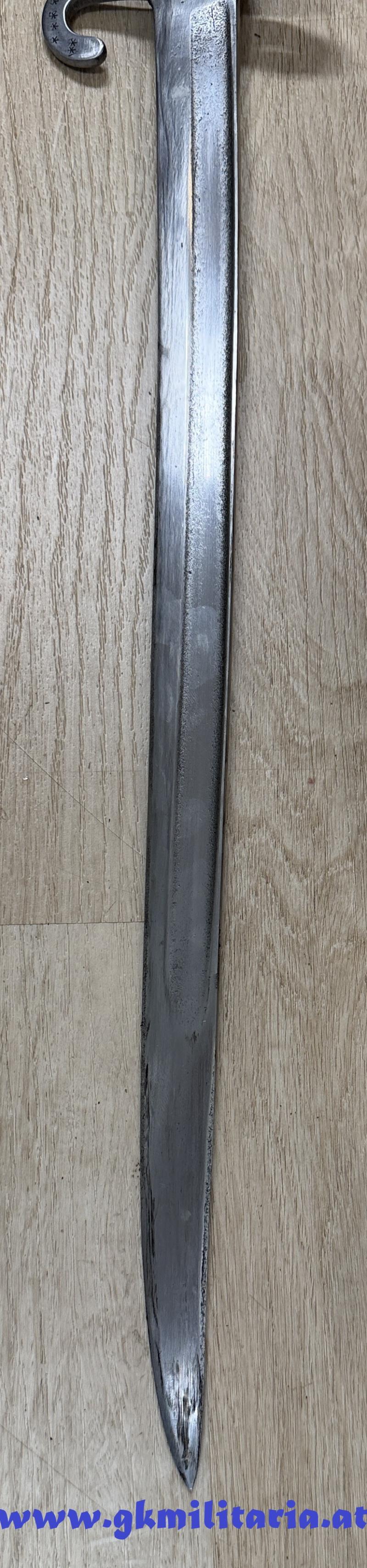 k.u.k. Österreichisches Säbelbajonett System Werndl M1873 - Truppenstempel 6. G.A. !!