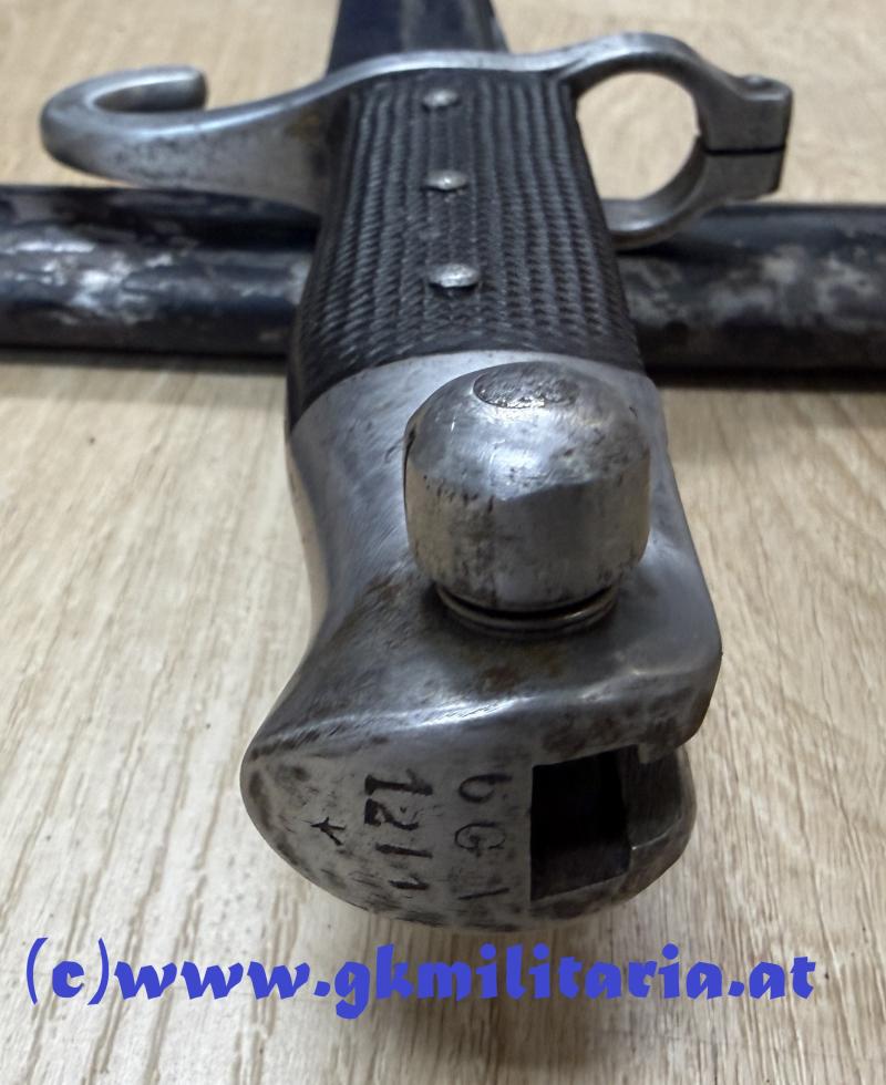 k.u.k. Österreichisches Säbelbajonett System Werndl M1873 - Truppenstempel 6. G.A. !!