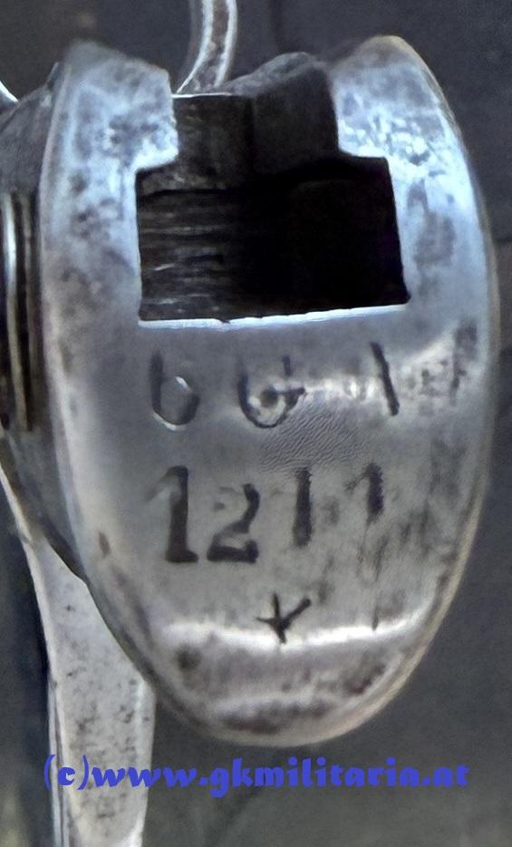 k.u.k. Österreichisches Säbelbajonett System Werndl M1873 - Truppenstempel 6. G.A. !!